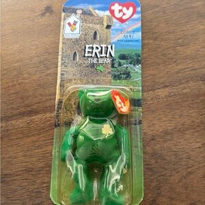 Ty Erin the Bear Green Collectible
